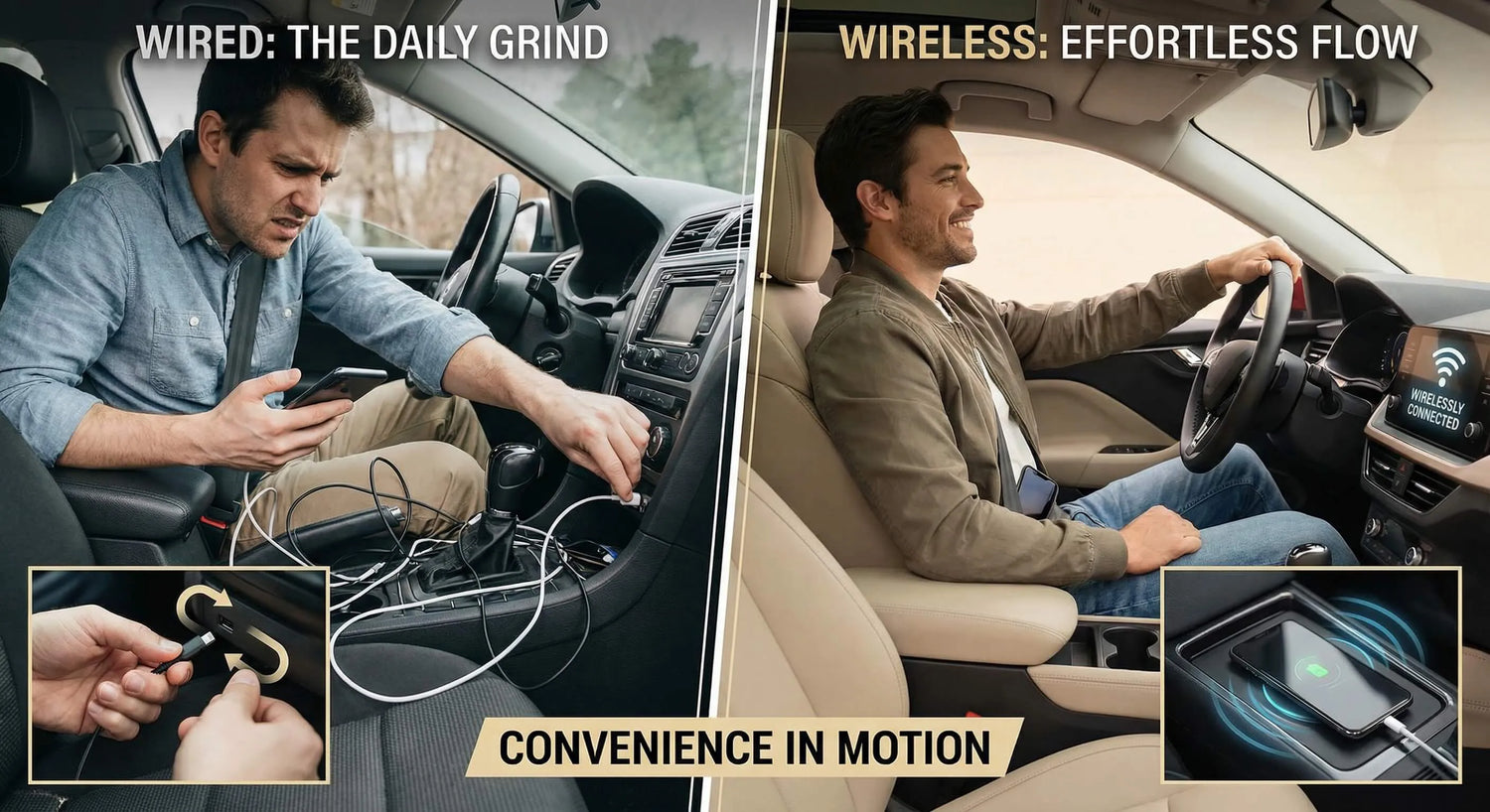 Long-term convenience: wired CarPlay cable hassle vs wireless automatic connection every drive