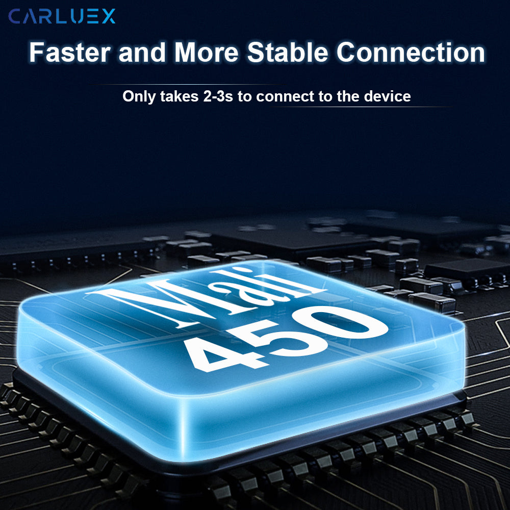 CARLUEX wireless Android Auto adapter used as a conditional connection-path reference