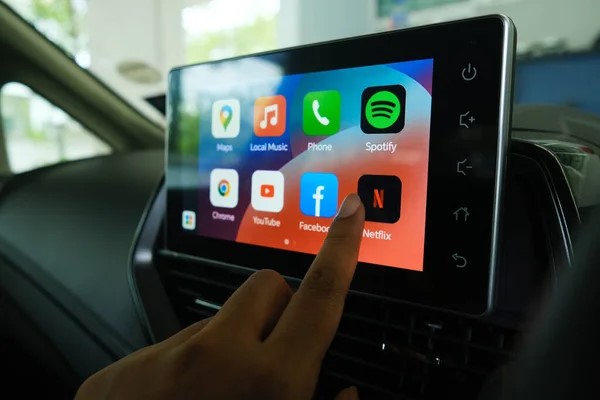 A CarPlay dashboard