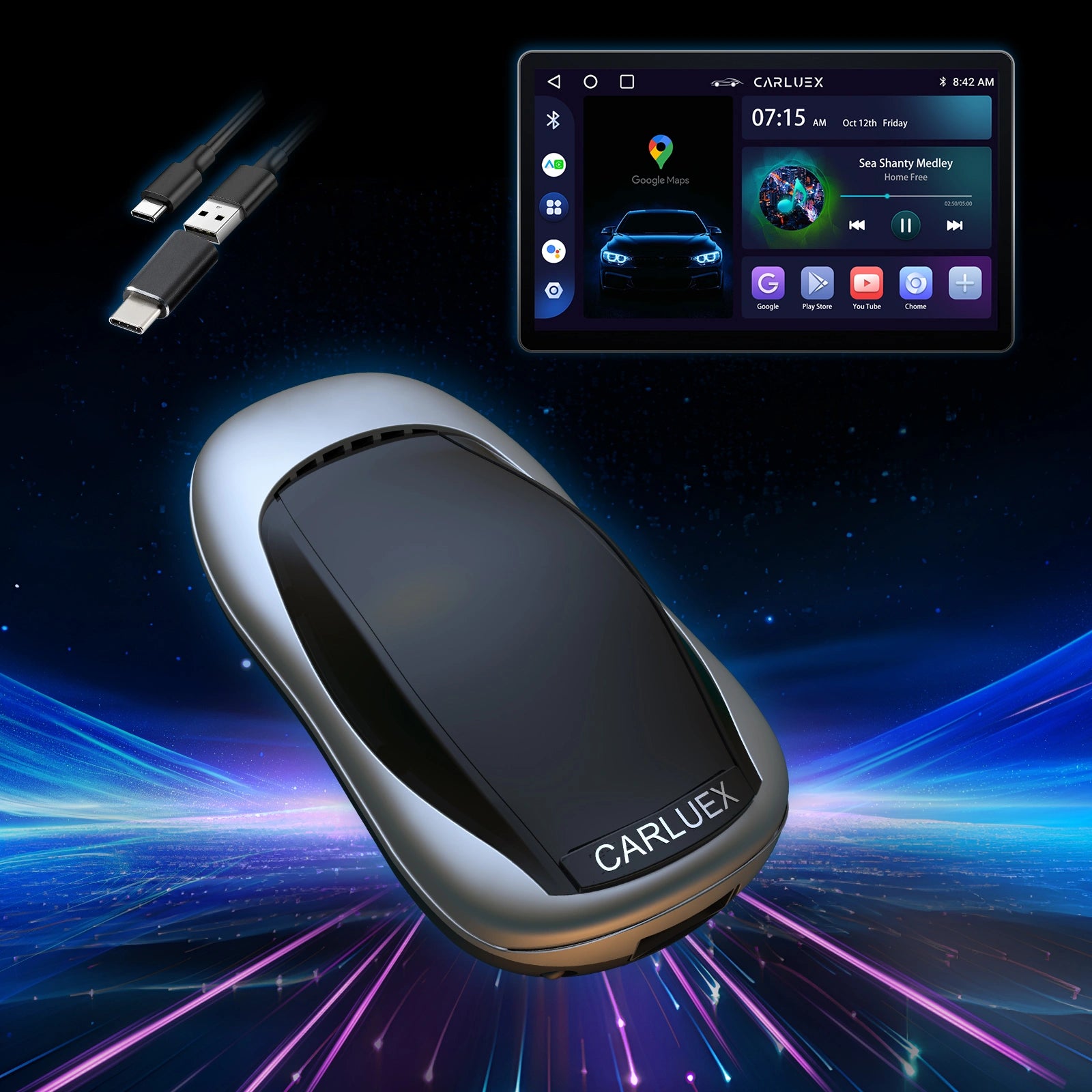 CARLUEX AIR Wireless CarPlay/Android Auto Adapter