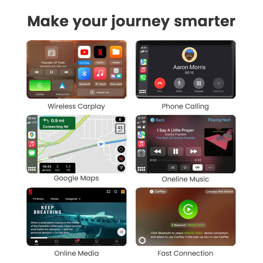 CARLUEX GO Wireless CarPlay/Android Auto Adapter