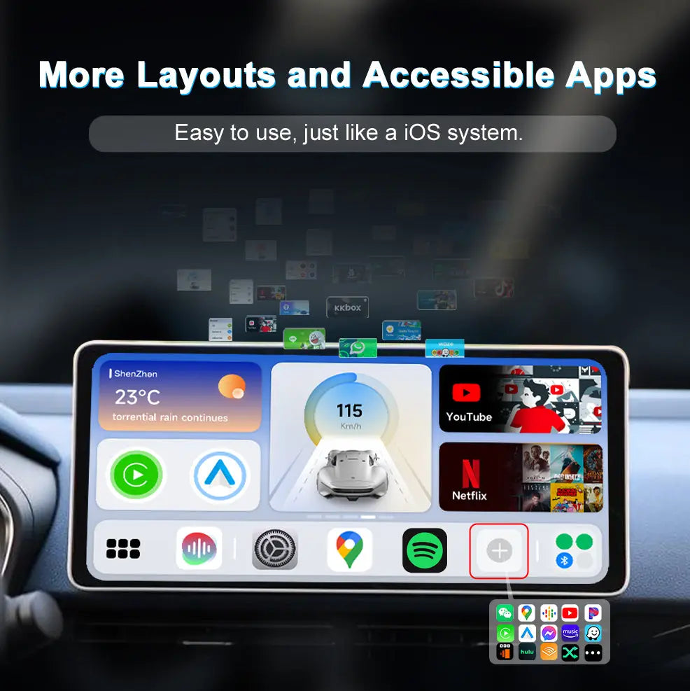 CARLUEX PRO Wireless CarPlay/Android Auto Adapter