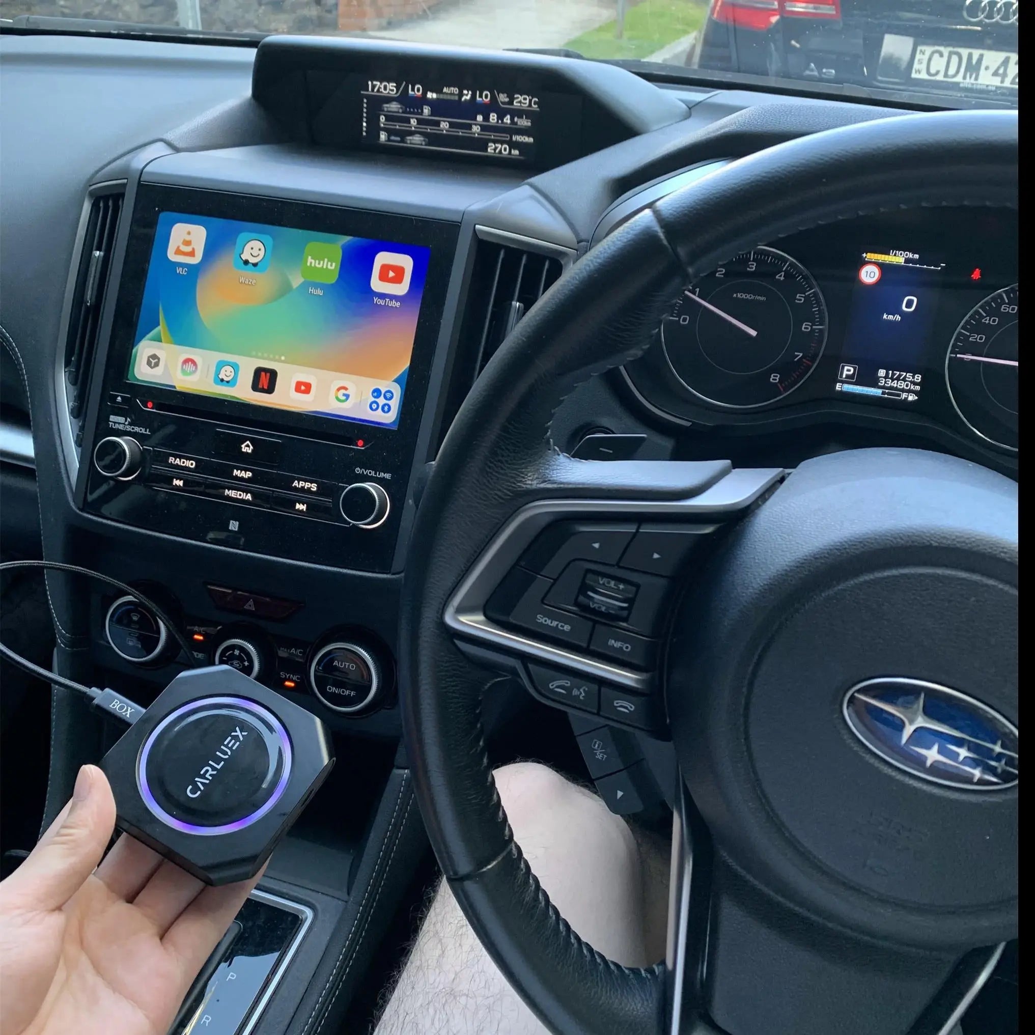 CARLUEX PRO Wireless CarPlay/Android Auto Adapter