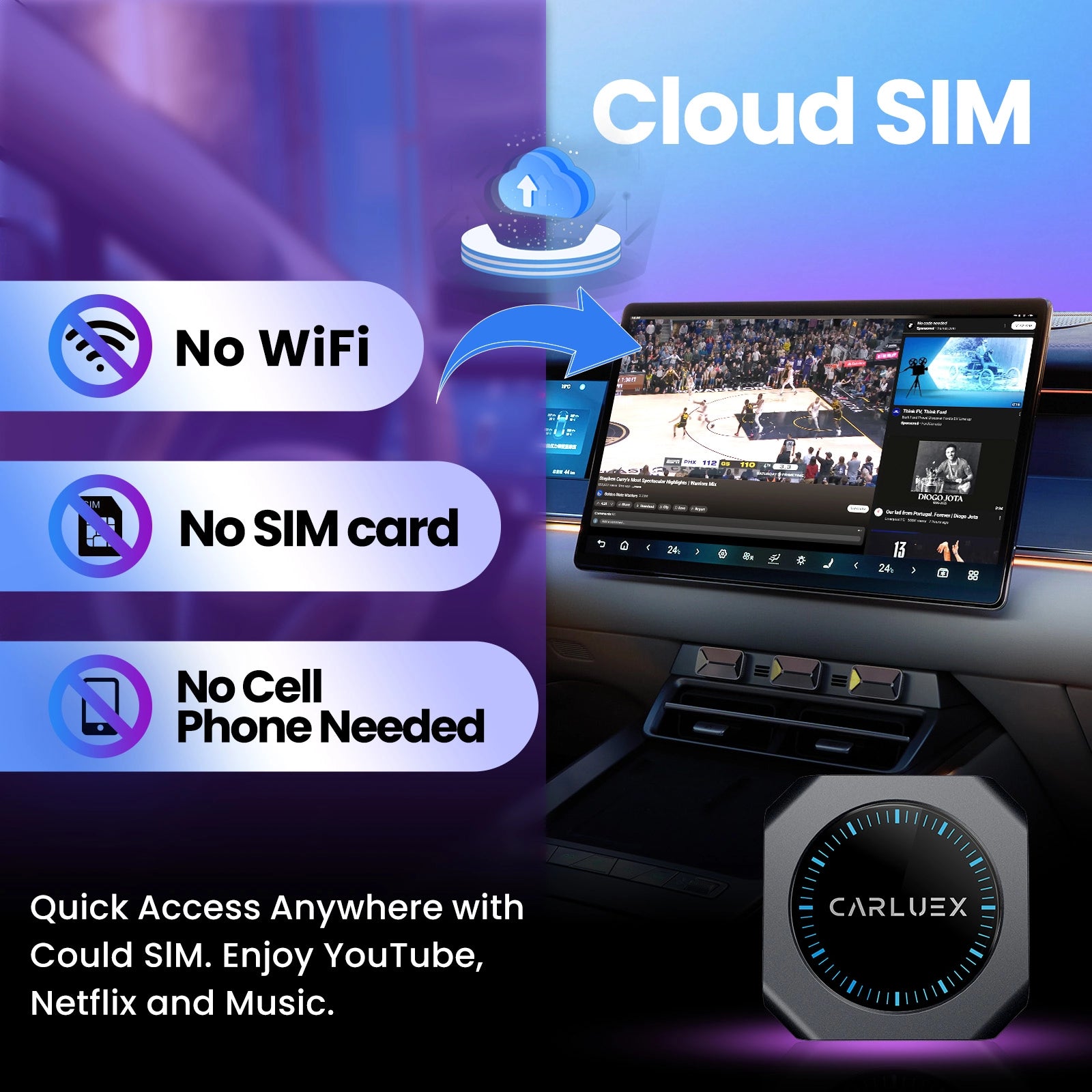 CARLUEX® PRO+ 2.0 Multimedia AI Box