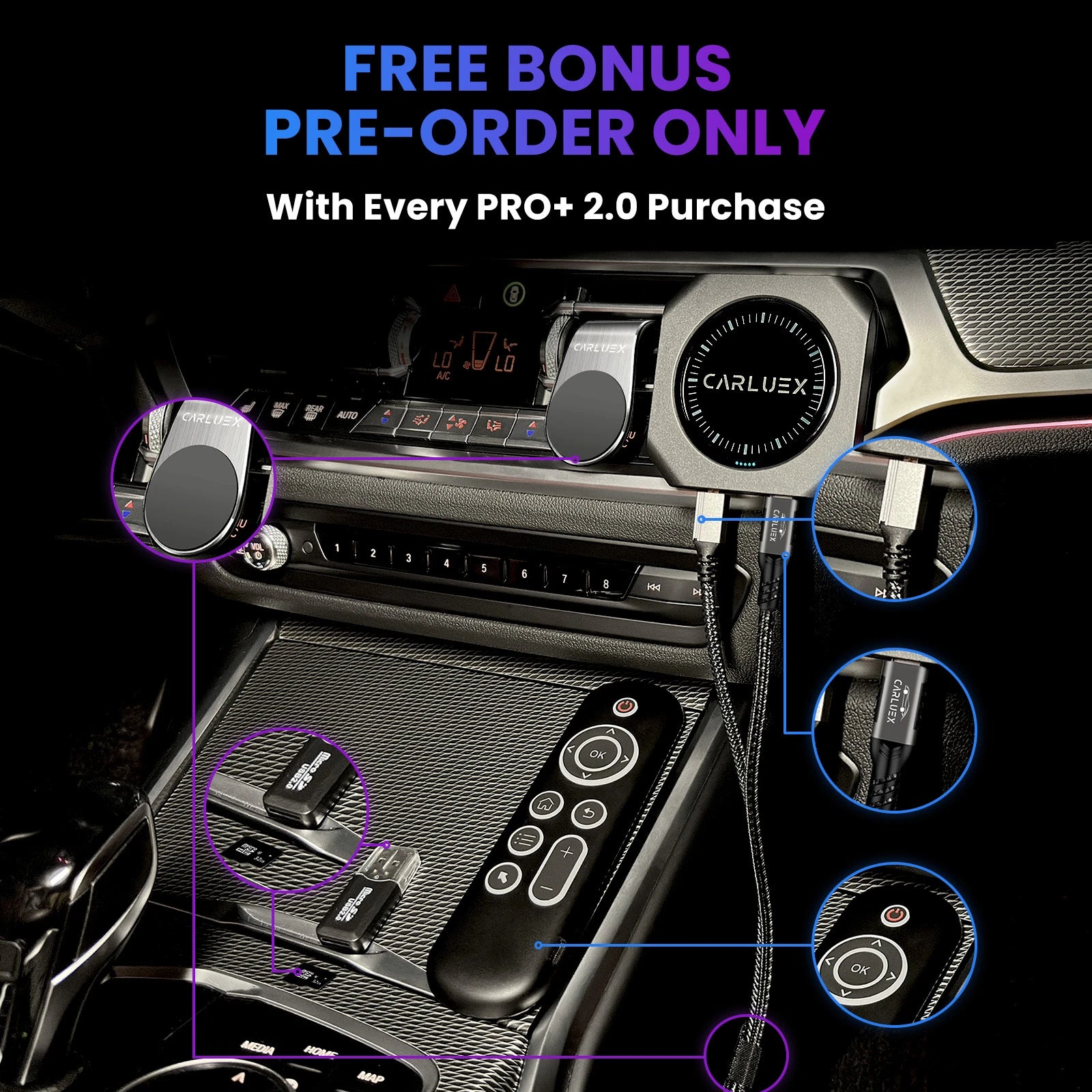 CARLUEX® PRO+ 2.0 Multimedia AI Box