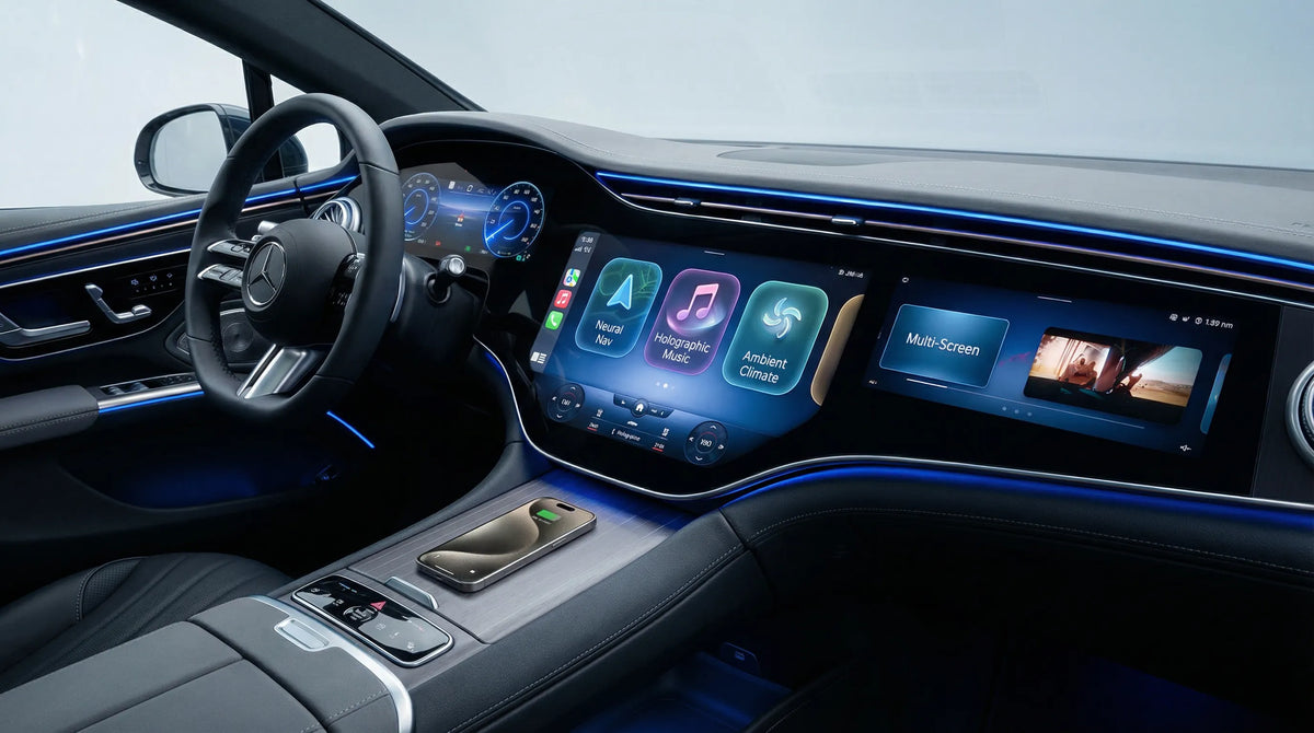 Apple CarPlay dashboard used as an illustrative cover for voice-based conversational app context