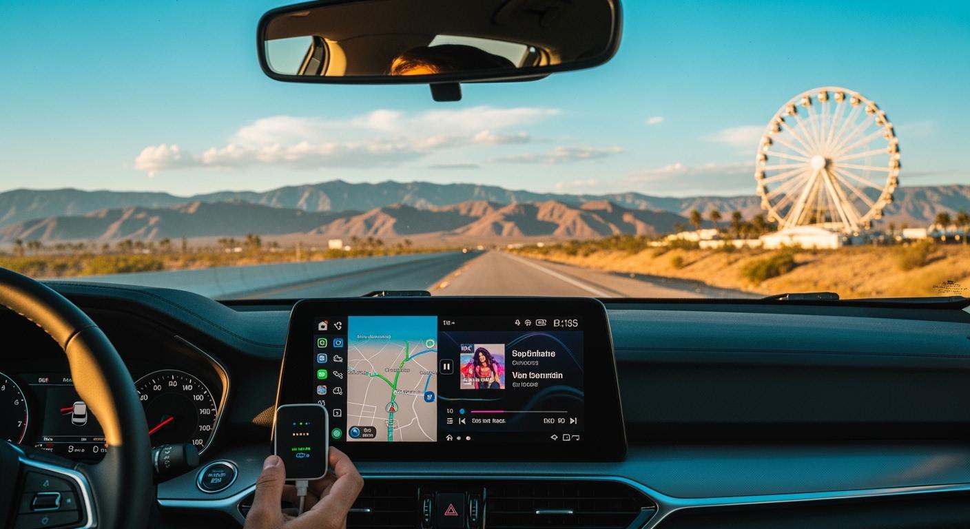 Transform Your Road Trip to Coachella 2026 with a CarPlay Android Auto Wireless Adapter