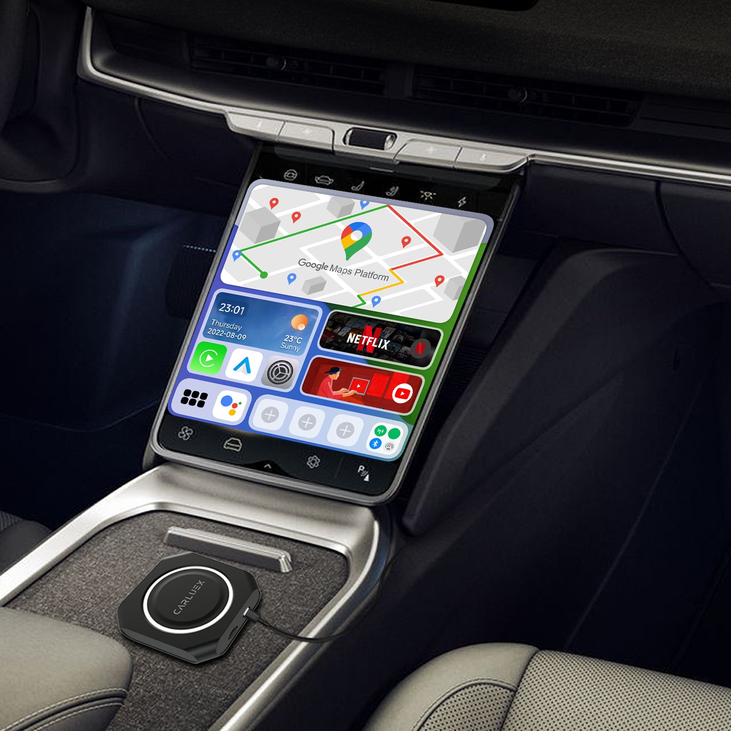CARLUEX-PRO-UI | Wireless CarPlay & Android Auto Adapter Car Box