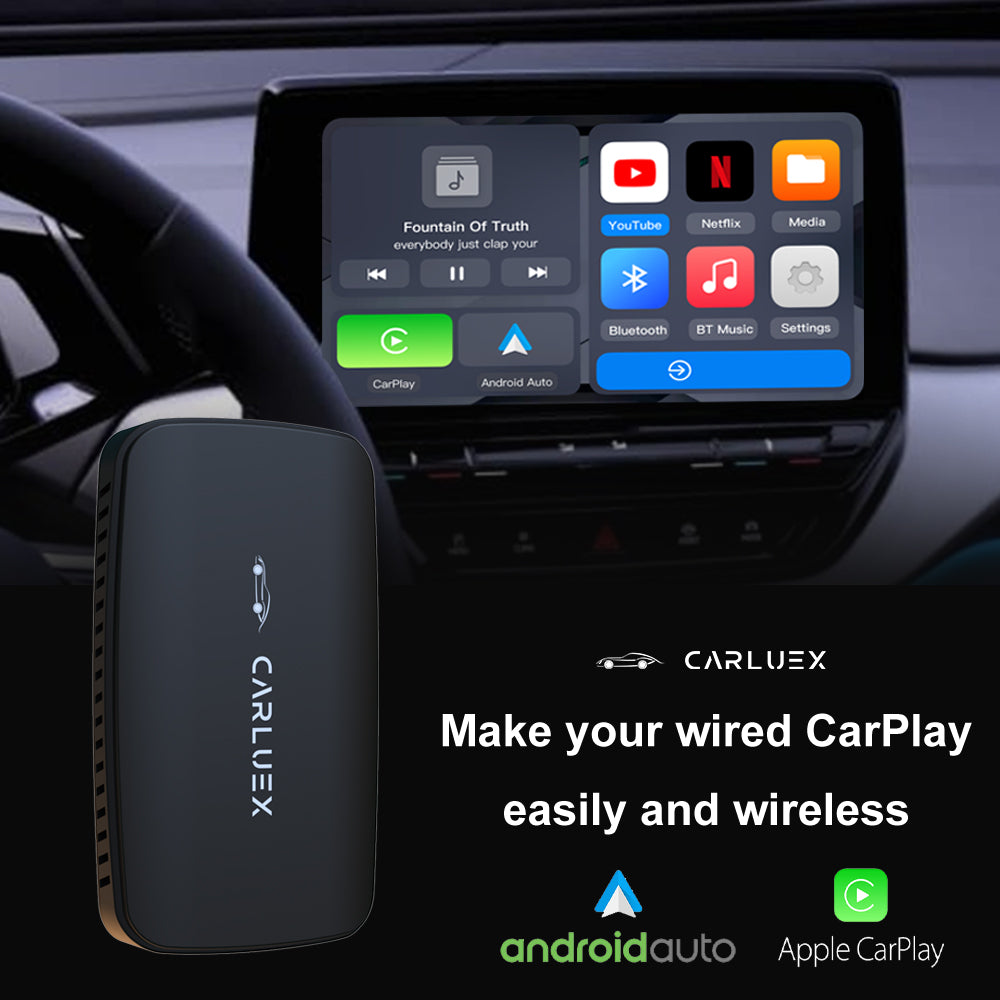CARLUEX GO Wireless CarPlay / Android Auto Adapter CarLuexAndroid Auto, Apple CarPlay, CarPlay, CarPlay Adapter