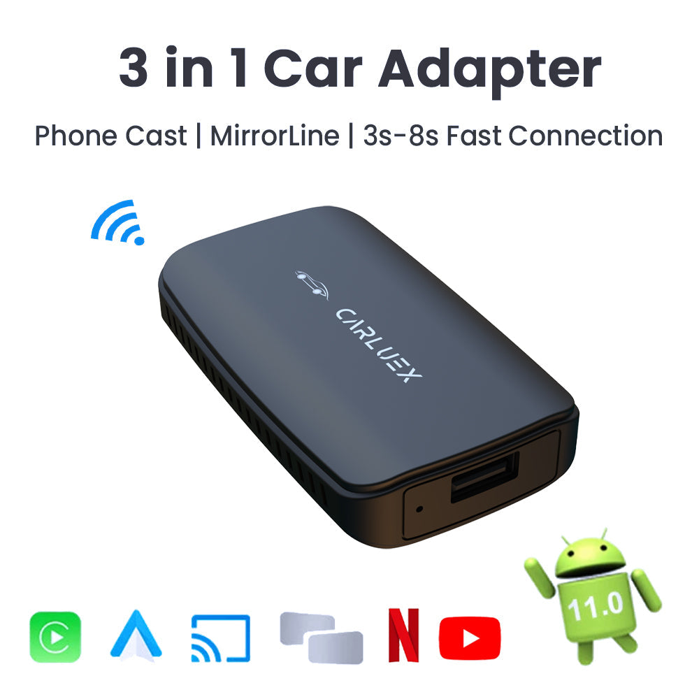 CARLUEX GO Wireless CarPlay/Android Auto Adapter CarLuexAndroid Auto, Apple CarPlay, CarPlay, CarPlay Adapter