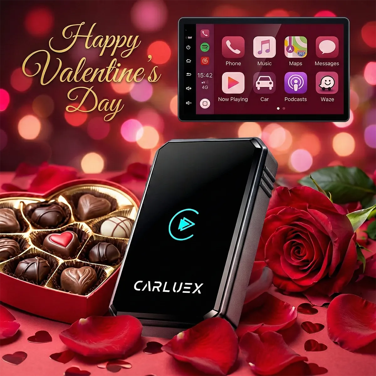 CARLUEX LINK Wireless CarPlay and Android Auto Adapter