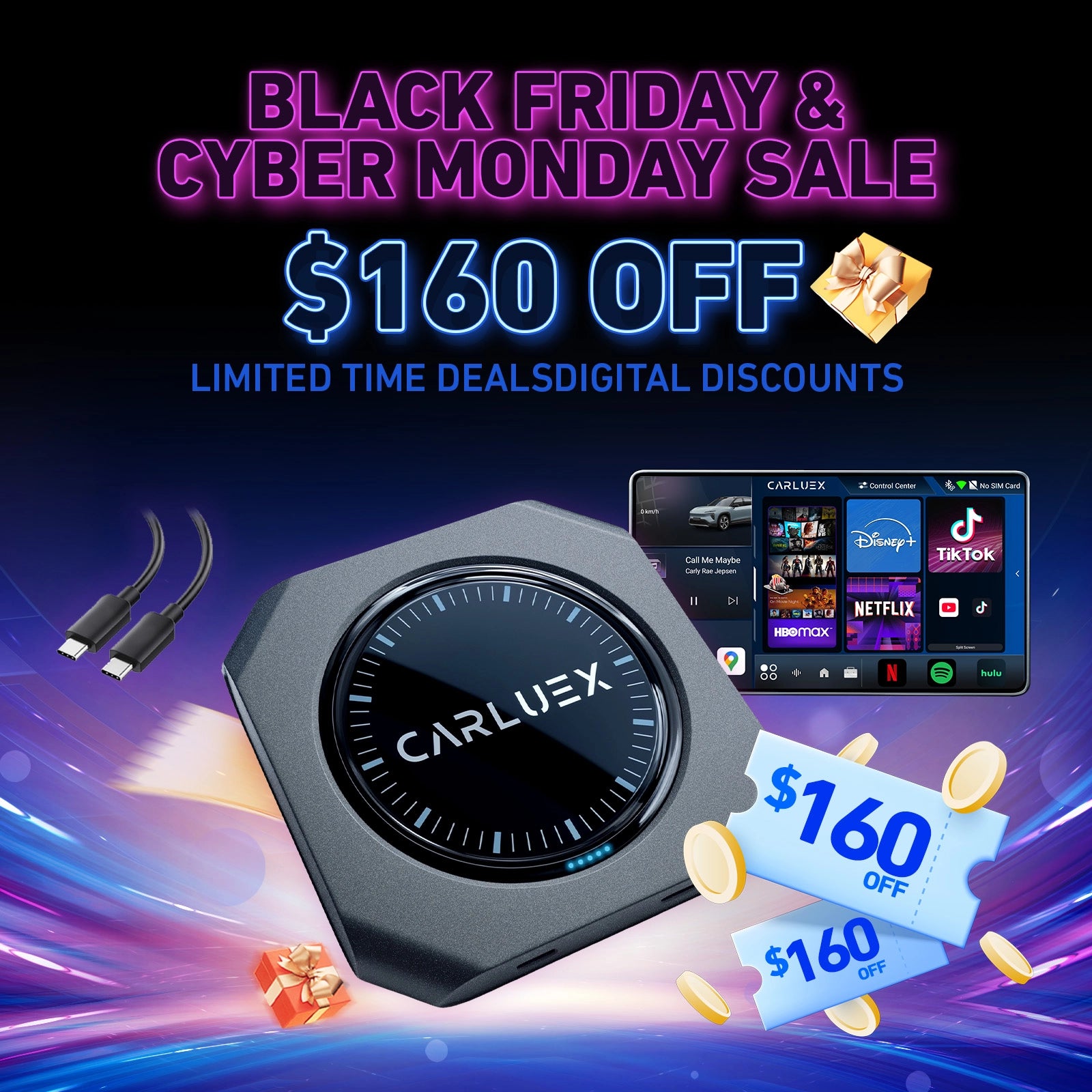 CARLUEX® PRO+ 2.0 Multimedia AI Box